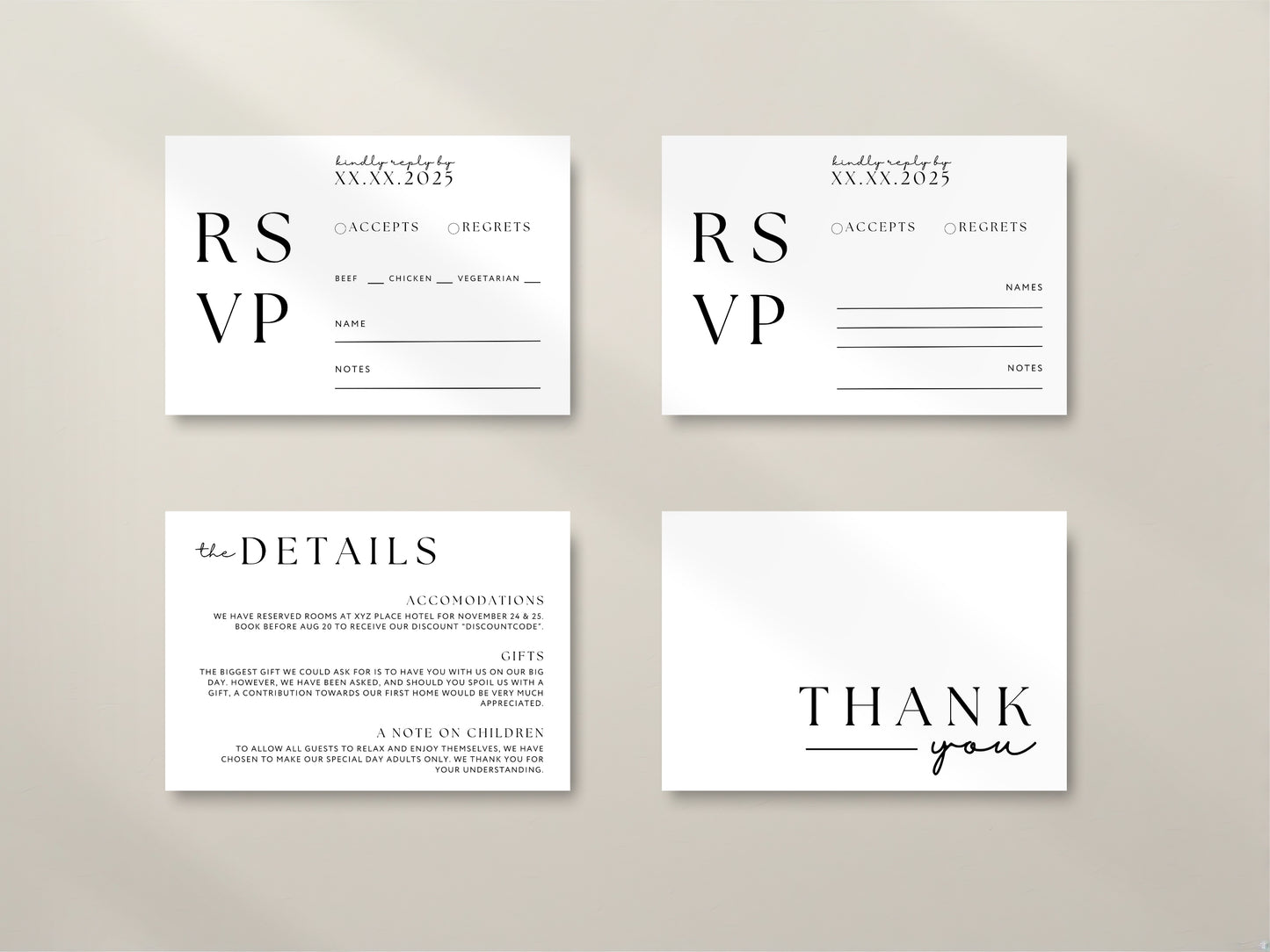 Wedding Suite Bundle - Minimal