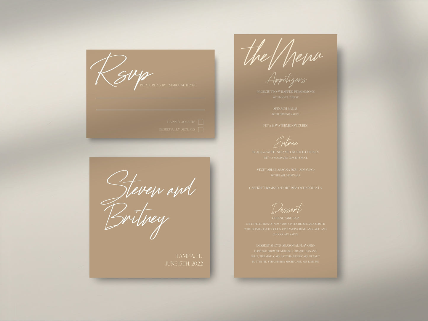 Wedding Suite Bundle - Pantone Croissant