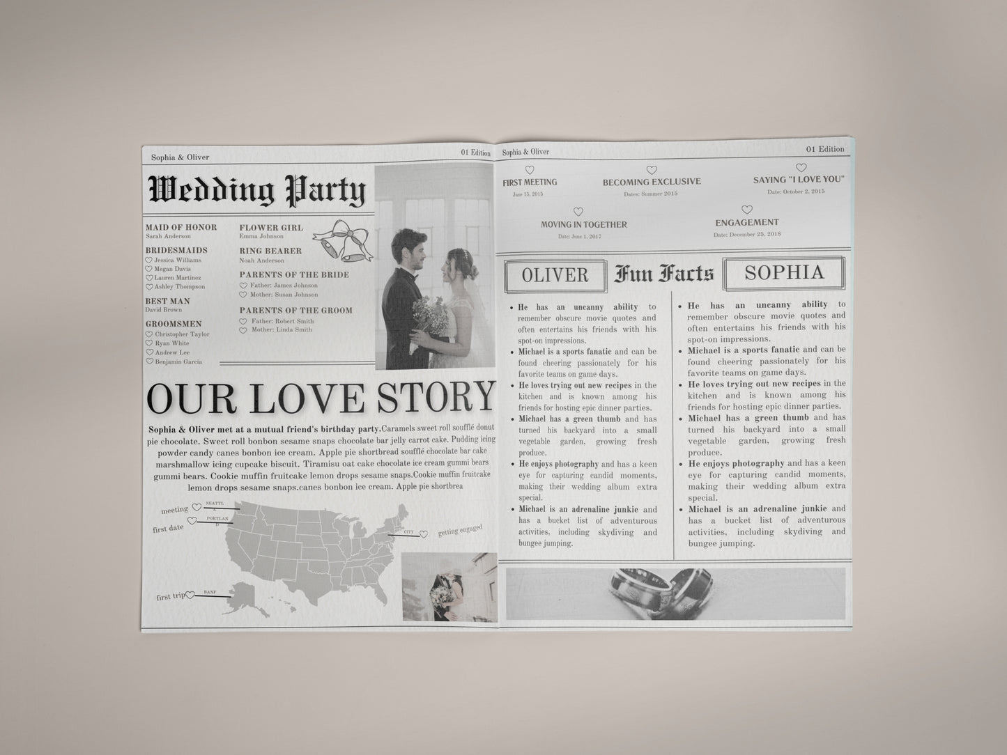 Wedding Newspaper